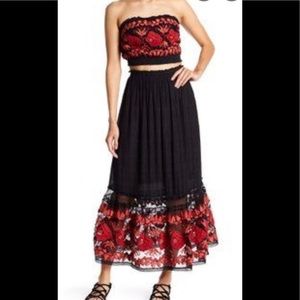 Free people embroidered top.